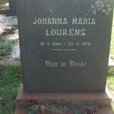 LOURENS Johanna Maria 1884-1976