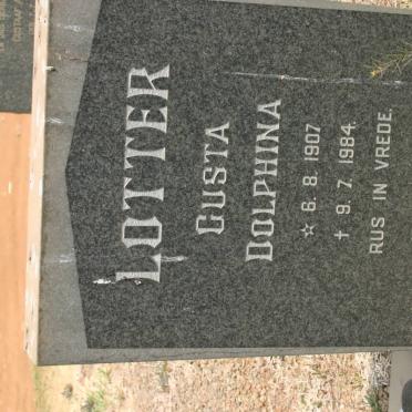 LOTTER Gusta Dophina 1907-1984