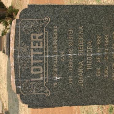 LOTTER Johanna Frederika Theodora 1898-1966