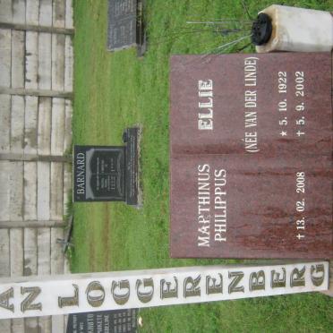 LOGGERENBERG Marthinus Philippus, van -2008 &amp; Ellie VAN DER LINDE 1922-2002