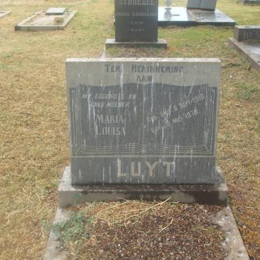 LUYT Maria Louisa 1910-1978