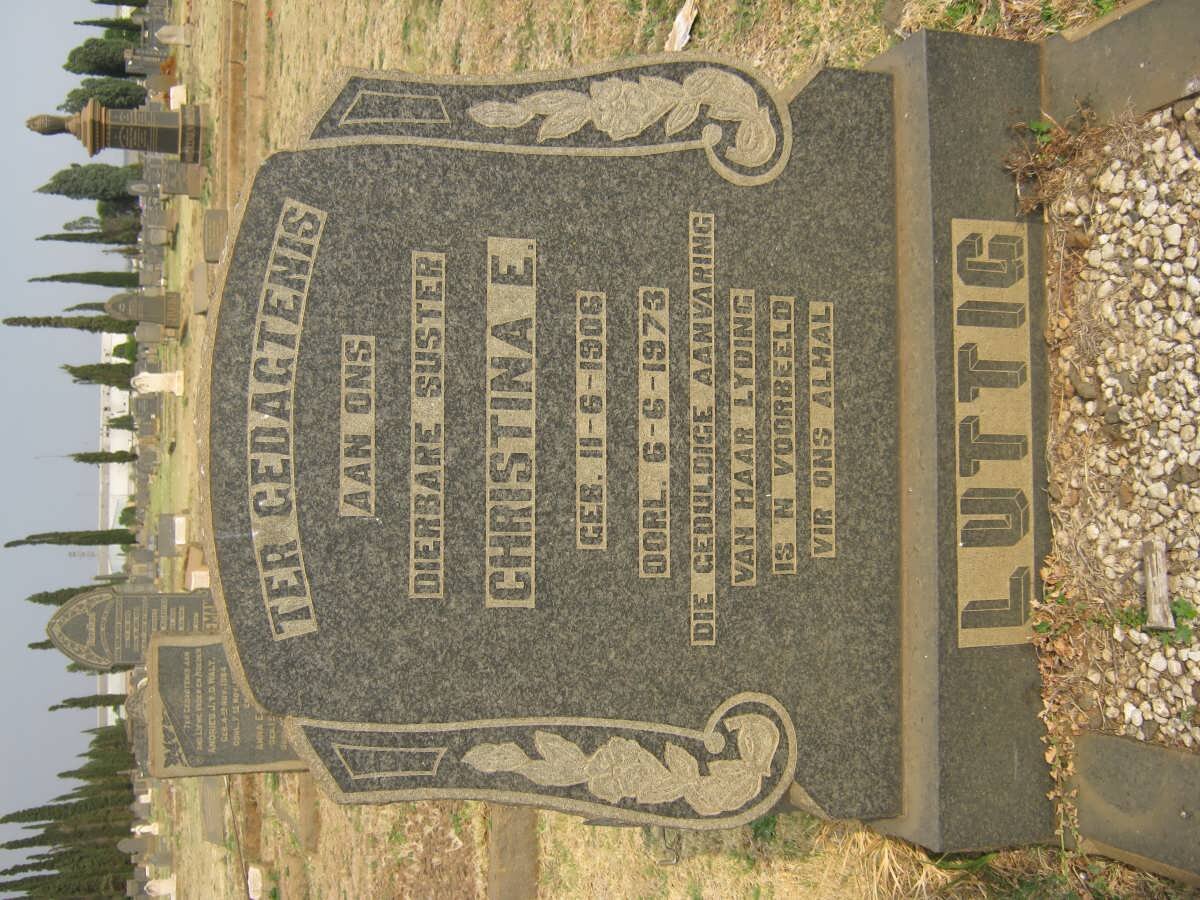 LUTTIG Christina E. 1906-1973