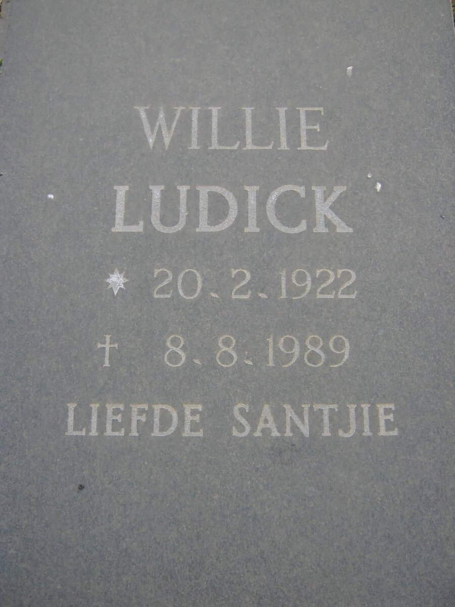LUDICK Willie 1922-1989
