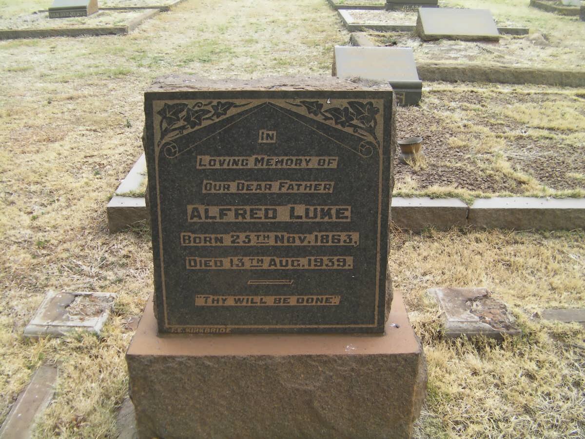 LUKE Alfred 1863-1939