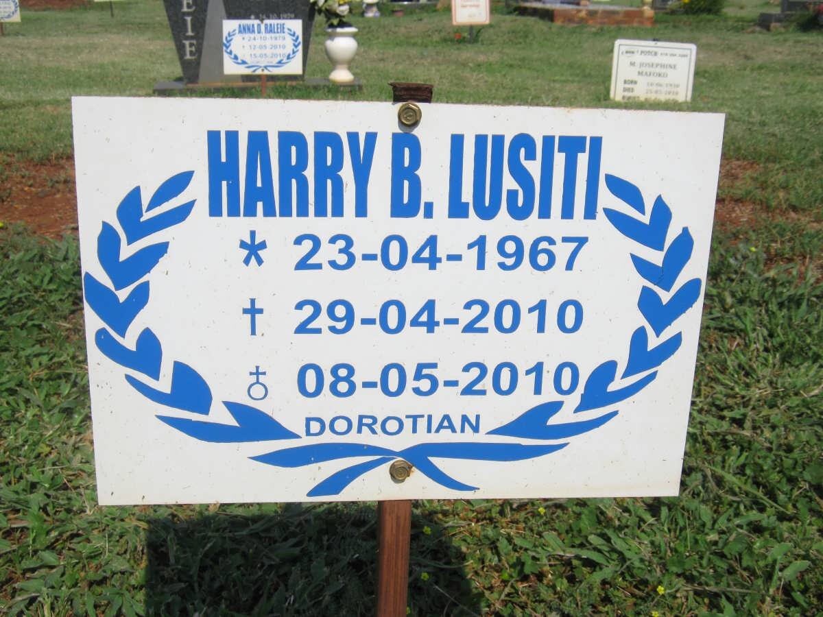 LUSITI Harry B. 1967-2010