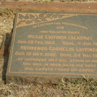 LUITINGH Hermanus Cornelis 1860-1838 &amp; Hiltje ALKEMA 1863-1912