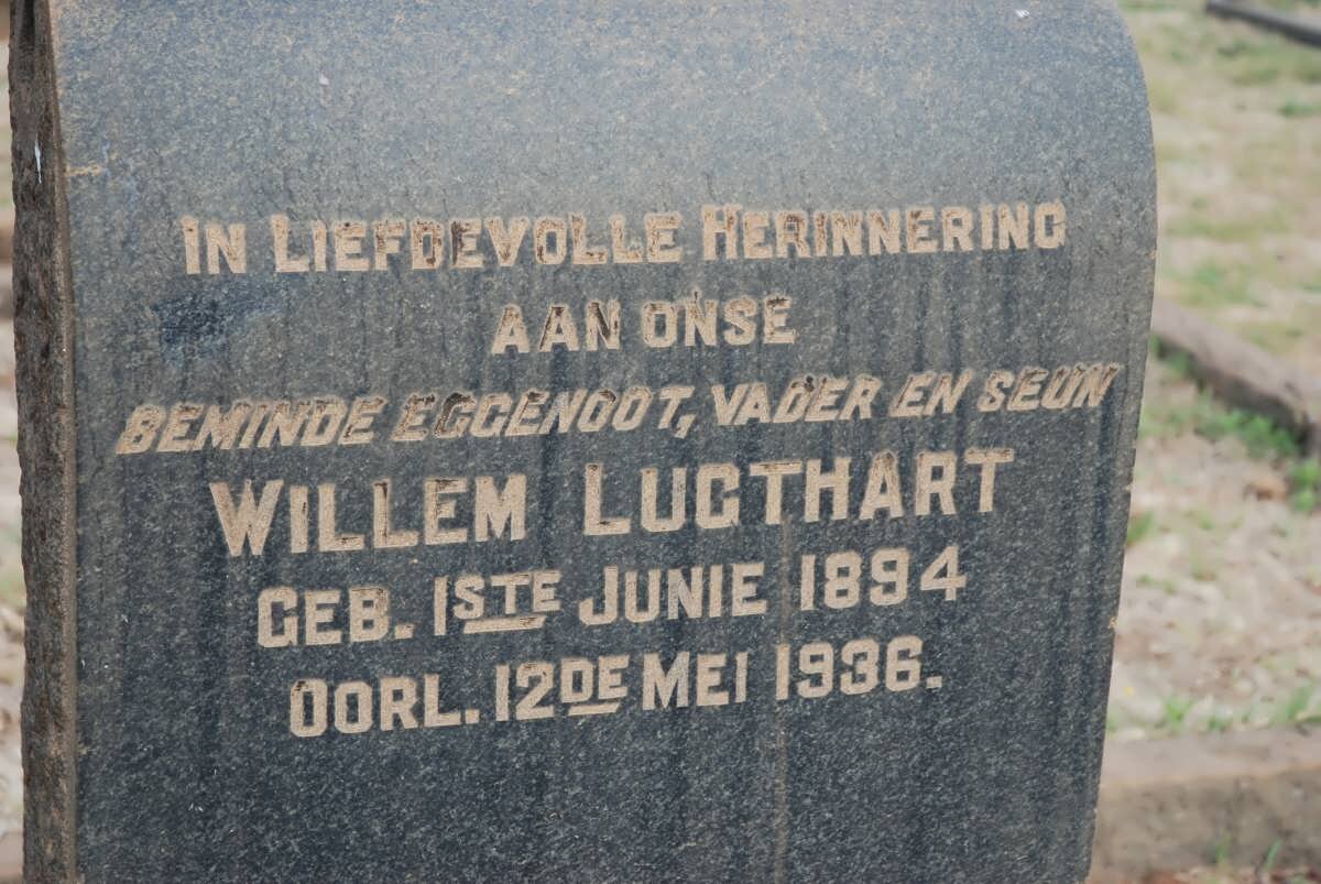 LUGTHART Willem 1894-1936