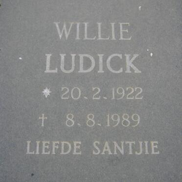 LUDICK Willie 1922-1989