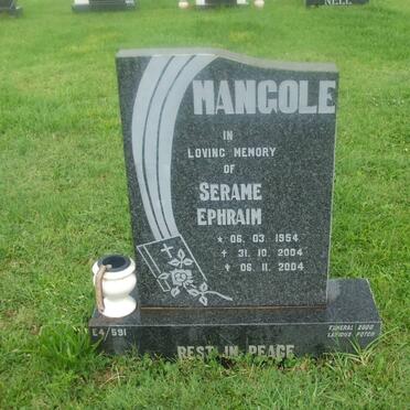 MANGOLE Serame Ephraim 1954-2004