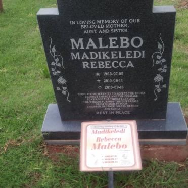 MALEBO Madikeledi Rebecca 1963-2010