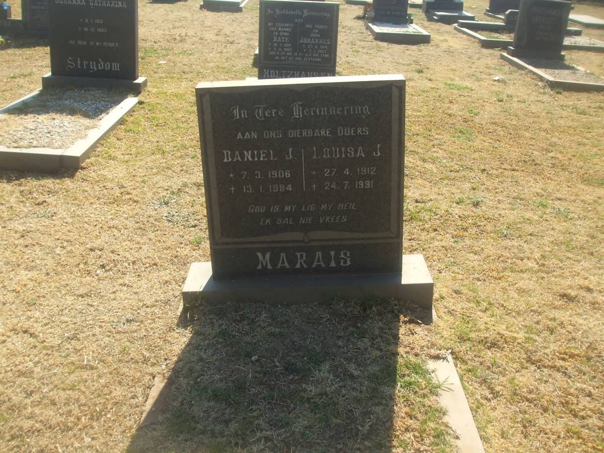 MARAIS Daniel J. 1906-1984 &amp; Louisa J. 1912-1991