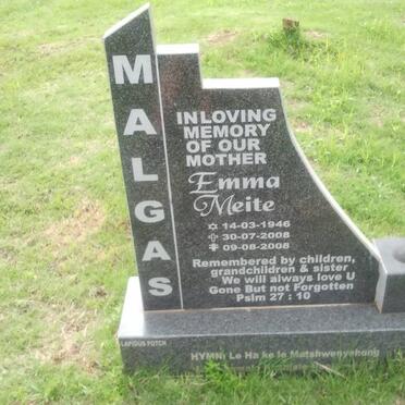 MALGAS Emma Meite 1946-2008