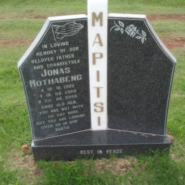 MAPITSI Jonas Mothabeng 1905-2008