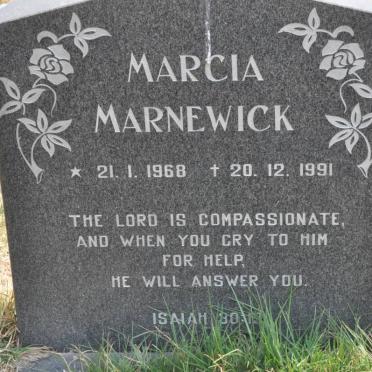 MARNEWICK Marcia 1968-1991