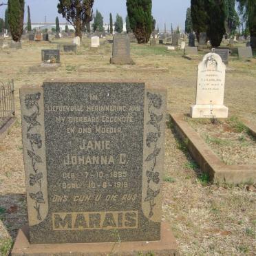 MARAIS Janie Johanna C. 1895-1918