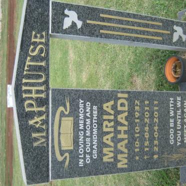 MAPHUTSE Maria Mahadi 1932-2011