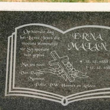 MALAN Erna 1988-1988