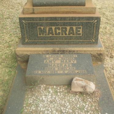 MACRAE Amy Mary nee SINCLAIR 1889-1968