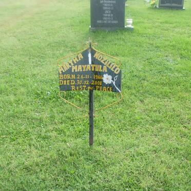 MAYATULA Martha Nozililo 1968-2001
