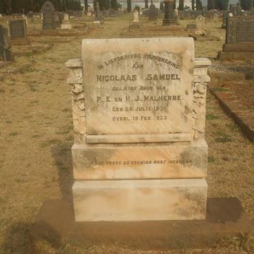 MALHERBE Nicolaas Samuel 1908-1923