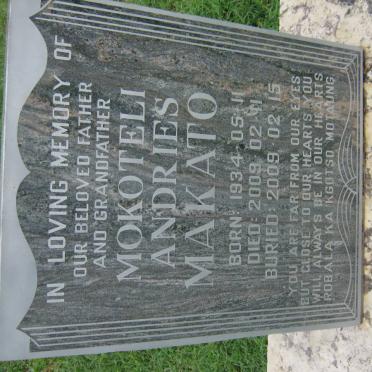 MAKATO Mokoteli Andries 1934-2009