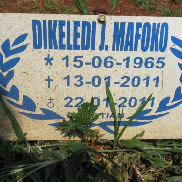 MAFOKO Dikeledi J. 1965-2011