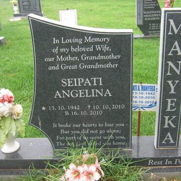 MANYEKA Seipati Angelina 1942-2010