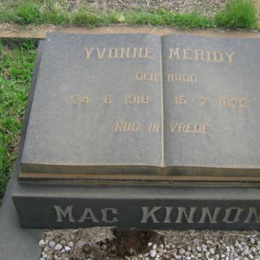 MAC KINNON Yvonne Meridy nee HUGO 1918-1972