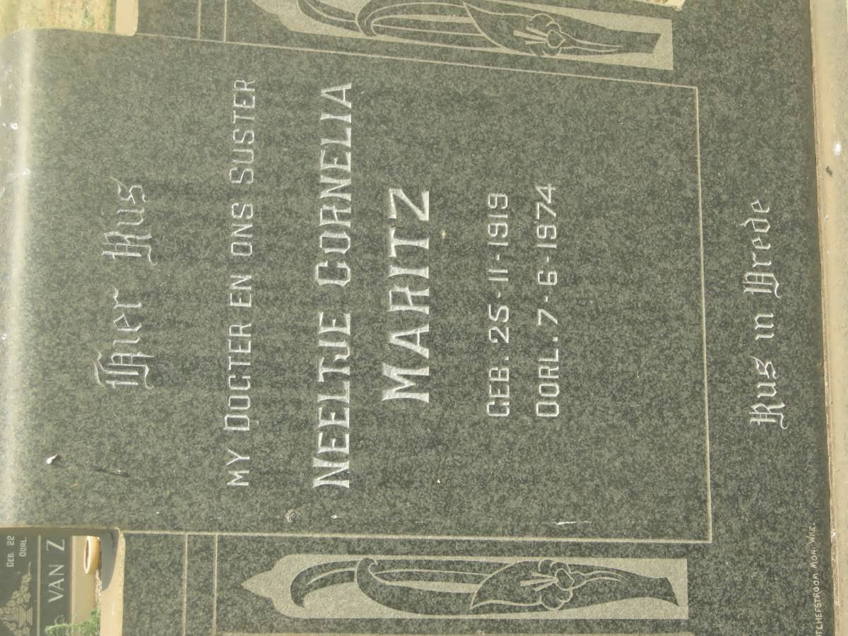 MARITZ Neeltje Cornelia 1919-1974