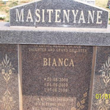 MASITENYANE Bianca 2008-2009
