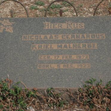 MALHERBE Nicolaas Gerhardus Kriel 1872-1923