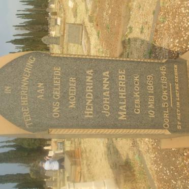 MALHERBE Philip Eduard 1863-1944 &amp; Hendrina Johanna KOCK 1869-1945