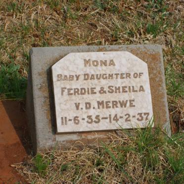 MERWE Mona, v.d. 1935-1937