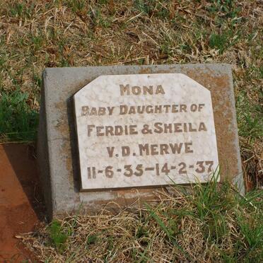 MERWE Mona, v.d. 1935-1937
