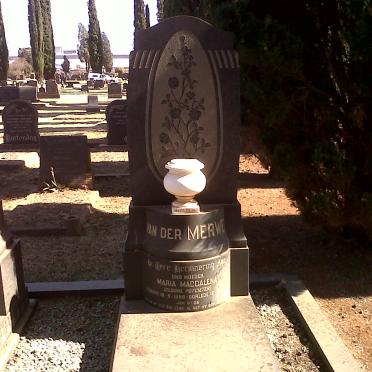 MERWE Maria Magdalena, van der nee POTGIETER