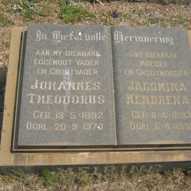 MEIRING Johannes Theodorus 1892-1970 &amp; Jacomina Hendrena 1893-1981