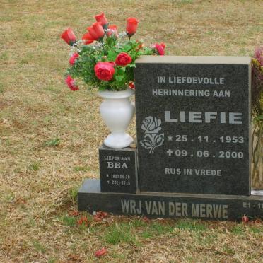 MERWE Bea, van der 1927-2011 :: VAN DER MERWE W.R.J 1953-2000 