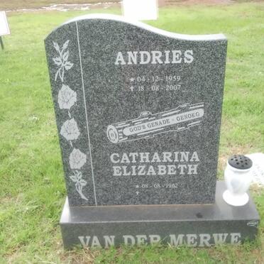 MERWE Andries, van der 1959-2007 &amp; Catharina Elizabeth 1962-