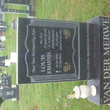 MERWE Louis Johannes, van der 1956-2005