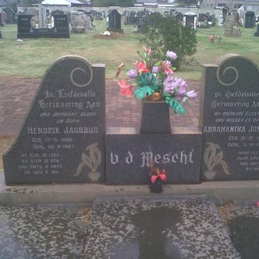 MESCHT Hendrik Jacobus, v.d. 1906-1987 &amp; Abrahamina Johanna 1910-1976