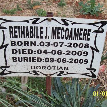 MECOAMERE Rethabile J. 2008-2009