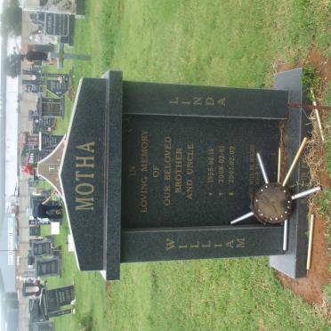 MOTHA William Linda 1955-2008