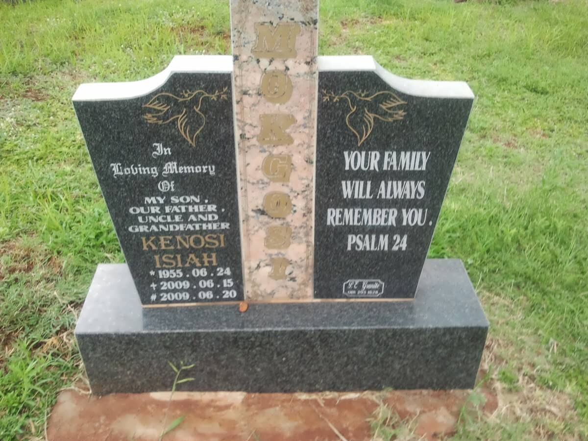 MOKGOSI Kenosi Isiah 1955-2009