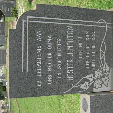 MOUTON Hester J. nee NEL 1904-1995