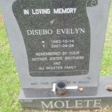 MOLETE Disebe Evelyn 1982-2007