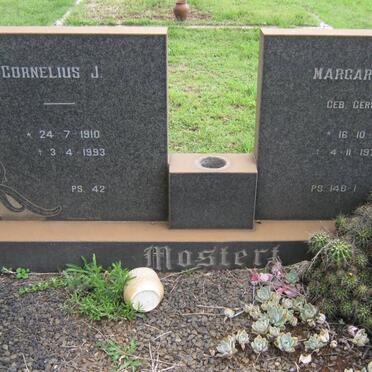 MOSTERT Cornelius J. 1910-1993 &amp; Margaretha C. GERSBACH 1914-1972