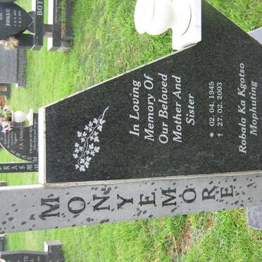 MONYEMORE Maletebele 1945-2003