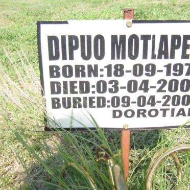MOTLAPELE Dipuo 1975-2009