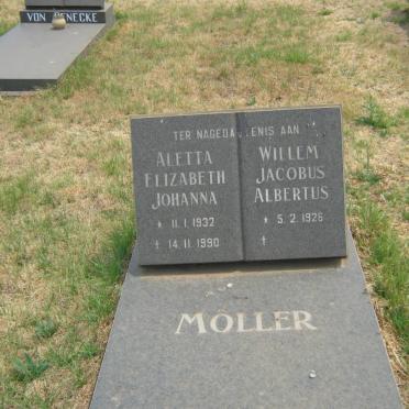 MÖLLER Willem Jacobus Albertus 1926- &amp; Aletta Elizabeth Johanna 1932-1990