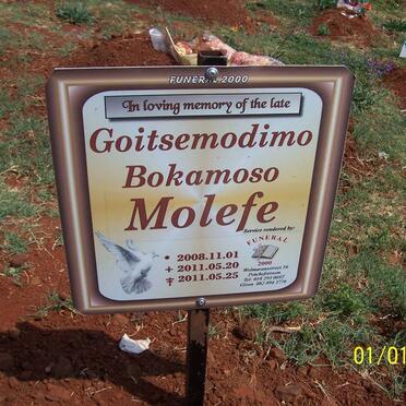 MOLEFE Goitsemodimo Bokamoso 2008-2011